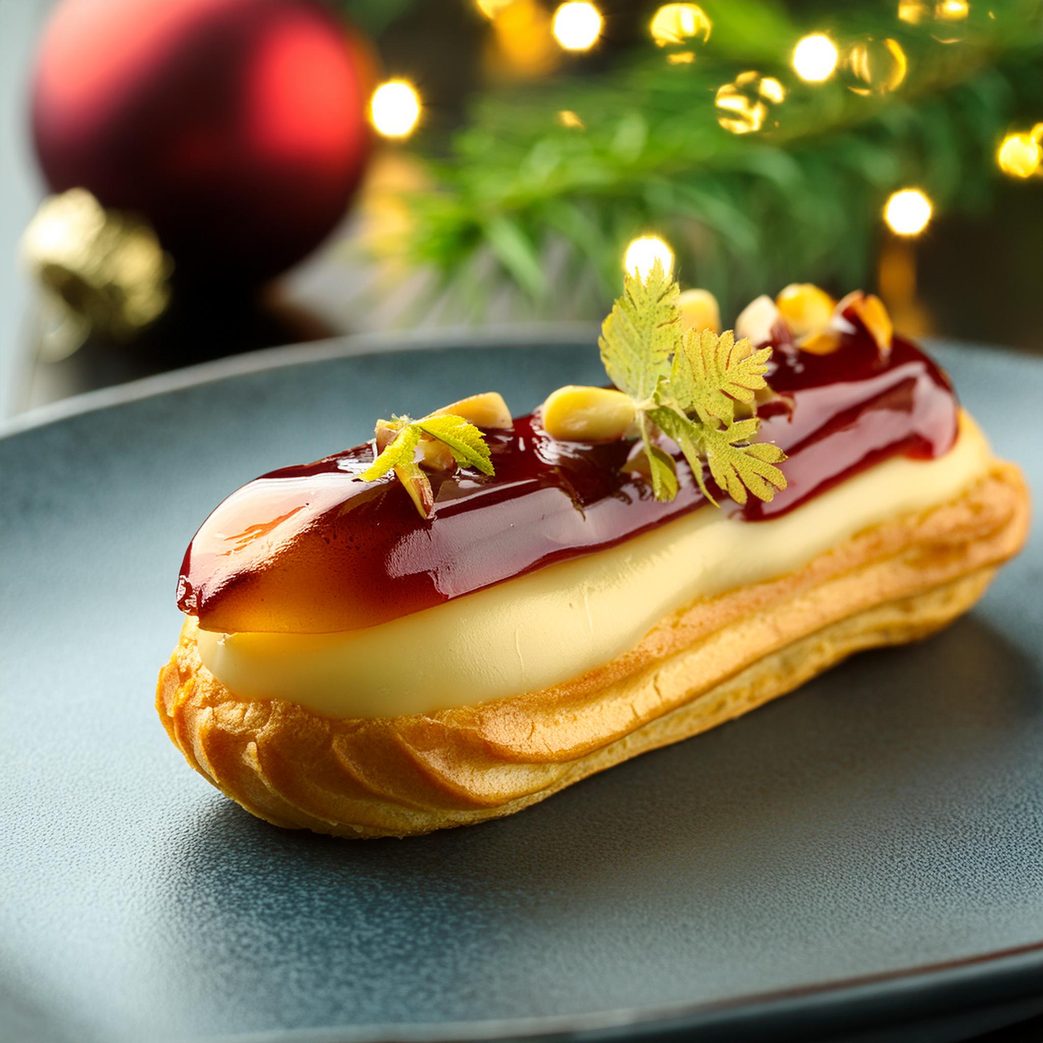 éclair marron cassis