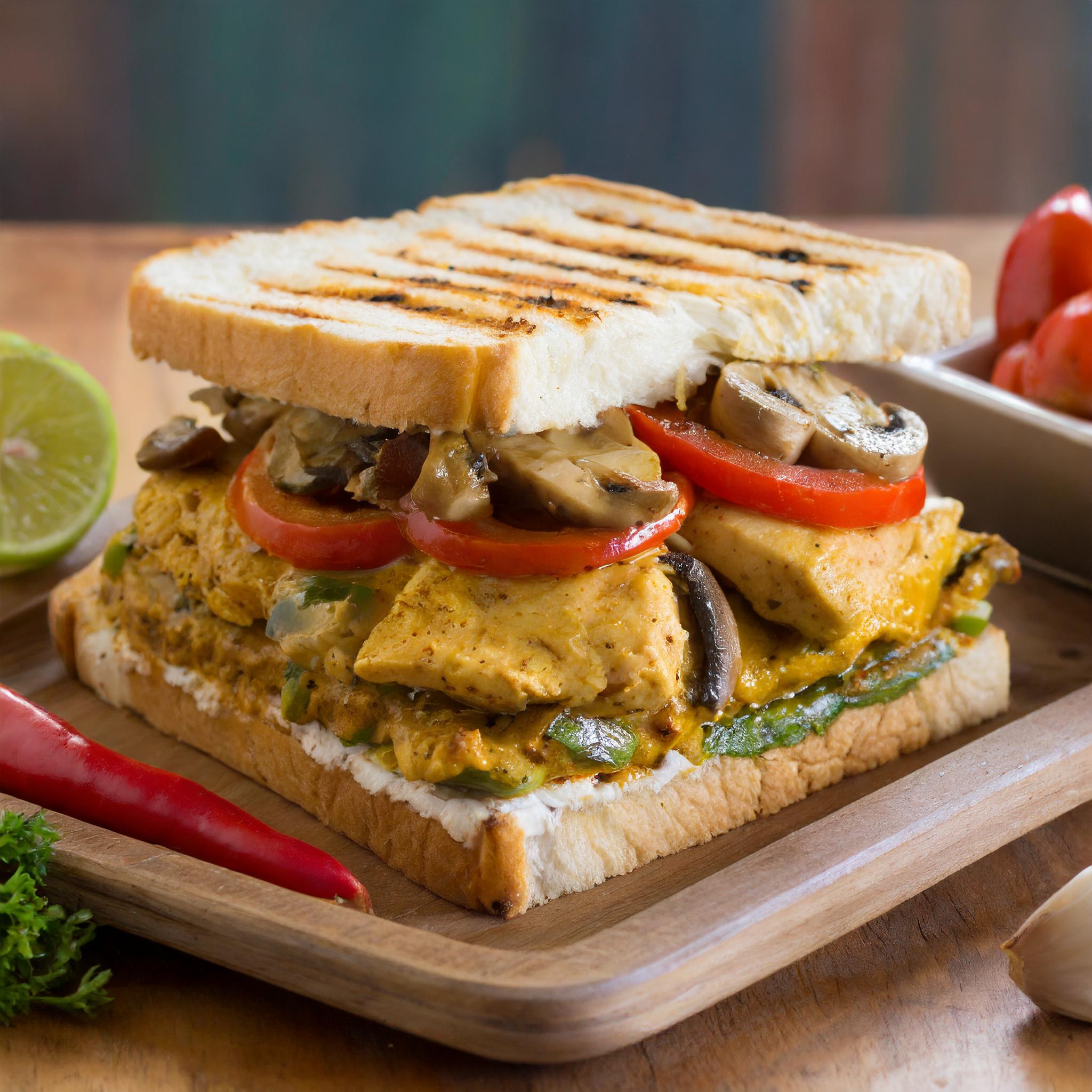 Sando poulet korma