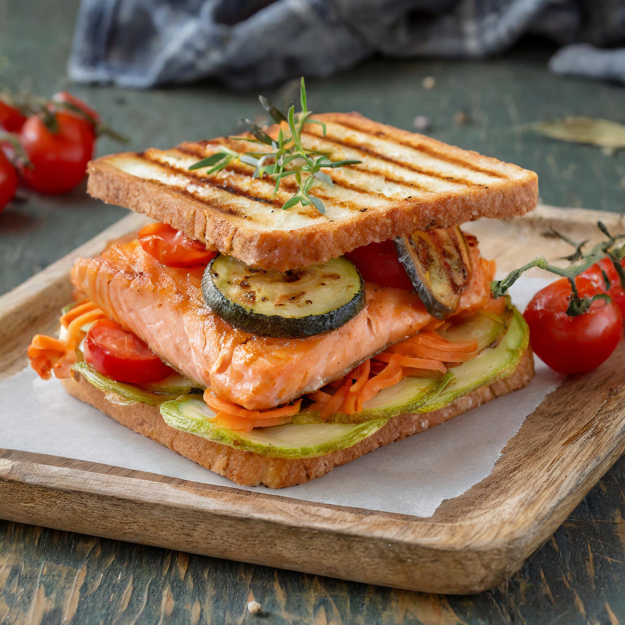 Sando Saumon courgettes